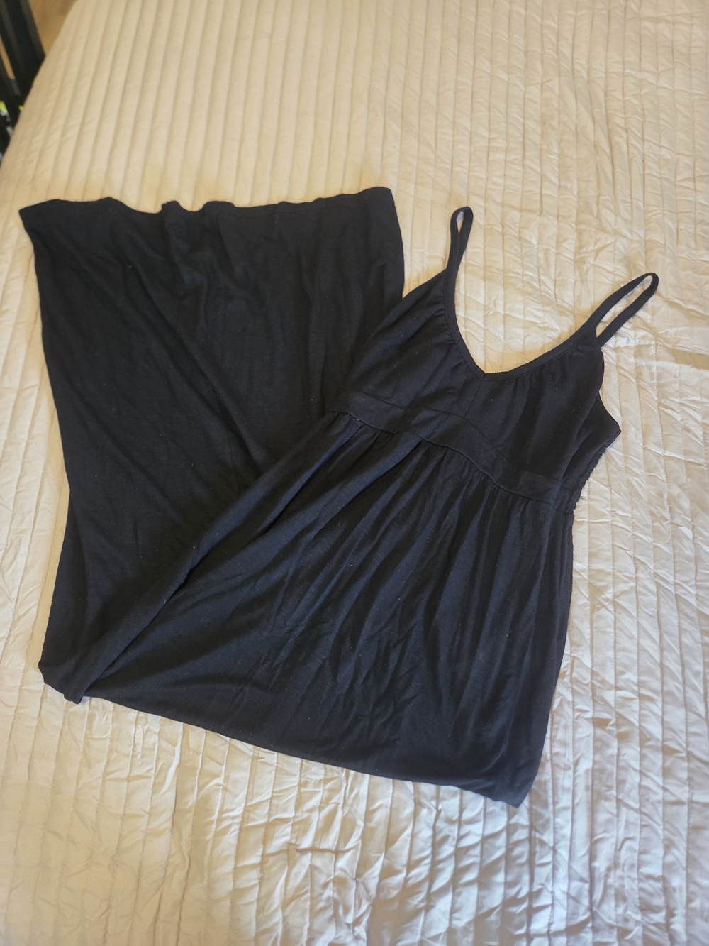 Old Navy Modal Blend Smocked Back Cami Maxi Dress - Midnight Black Medium (P17)